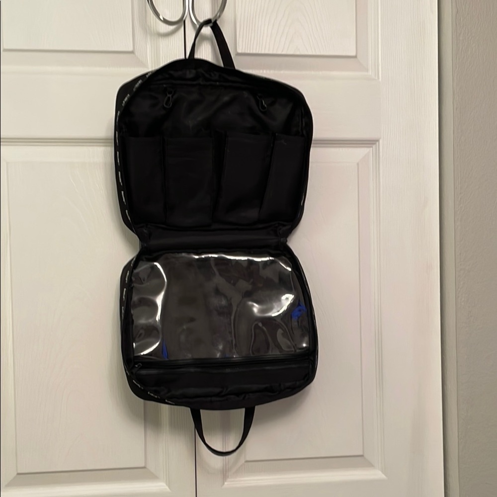BASICS Brand Black Unisex Travel Organizer Toiletry Case Lightly Used